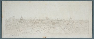 View of Vienna from Belvedere Palace by Franz Schmied