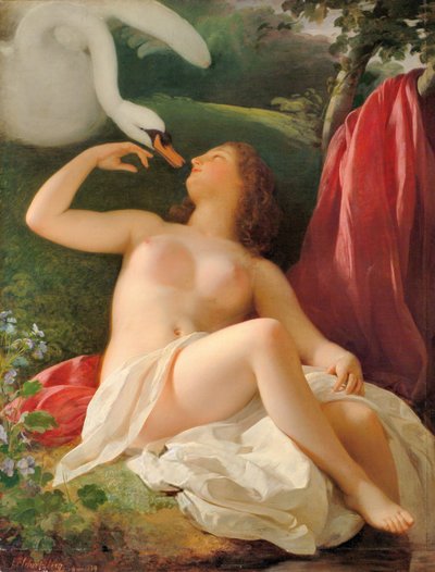 Leda with the Swan by Franz Schrotzberg