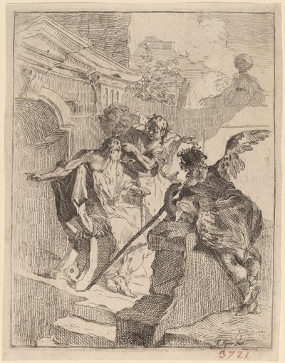 Tobias Healing His Father by Franz Sigrist the Elder