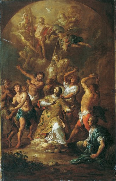 Stoning of Saint Stephen by Franz Xaver Wagenschon