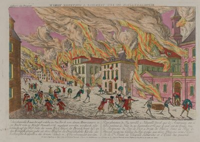 Fire, New York by Franz Xaver Habermann