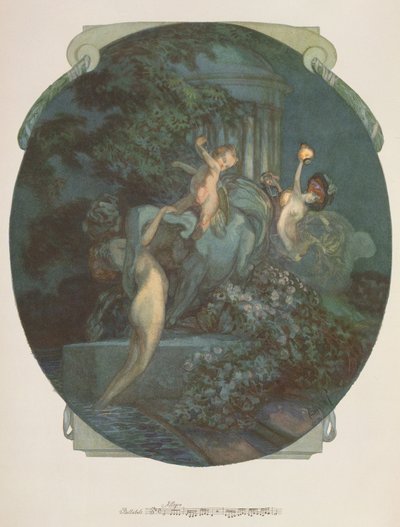 Centaur, Nymphs and Cupid by Franz von Bayros (1866 1924)