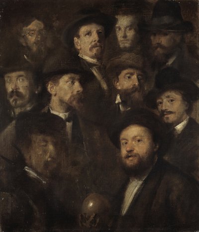 Bowling Society – Ten Artist Portraits by Franz von Lenbach