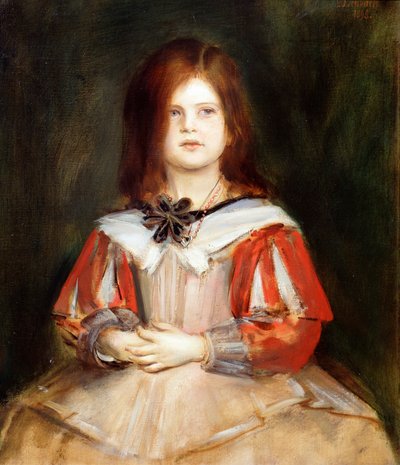 Portrait of Gabriella Lenbach by Franz von Lenbach