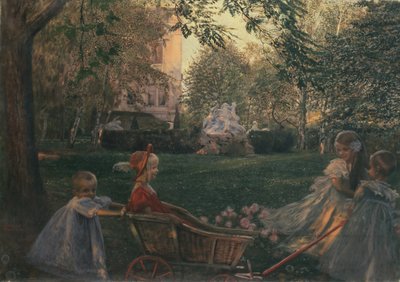 Children Playing, 1933 by Franz von Matsch