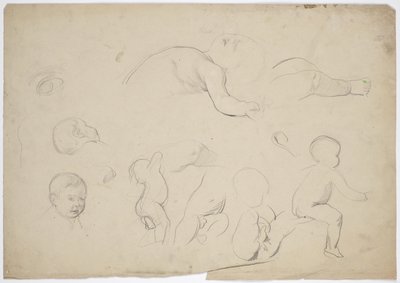 Studies of a Toddler by Franz von Matsch