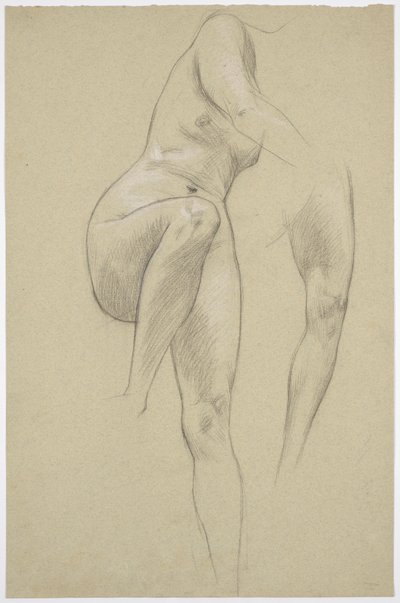 Female Nude Study by Franz von Matsch