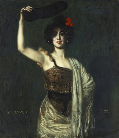 The Dancer Saharet by Franz von Stuck
