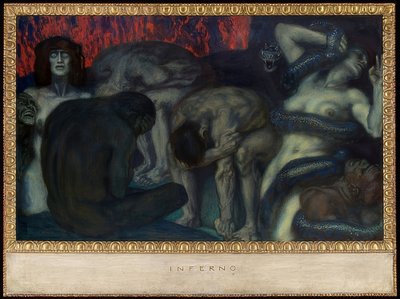 Inferno. 1908 by Franz von Stuck