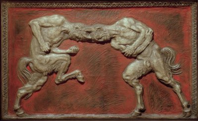 Fighting Fauns by Franz von Stuck