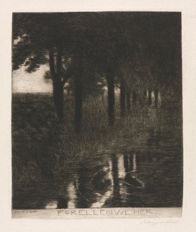 Trout Pond by Franz von Stuck