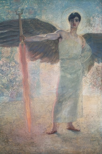 Guardians of Paradise. 1889 by Franz von Stuck