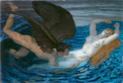 Wind and Wave by Franz von Stuck