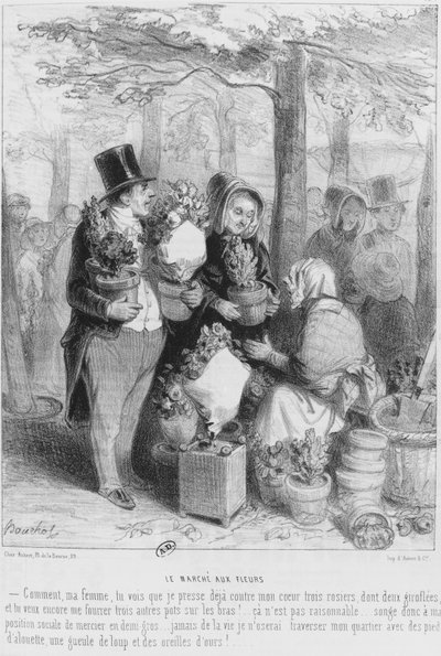 The Flower Market by Frederic Bouchot
