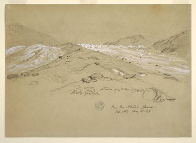 Aletsch Glacier, Bernese Alps, Switzerland by Frederic Edwin Church