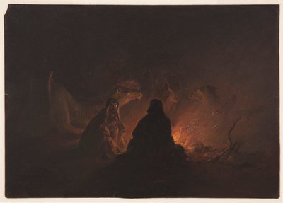 Bedouins in Camp at Night by Frederic Edwin Church