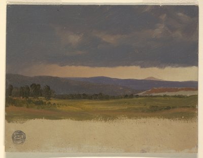 Blue Hill under Low Clouds by Frederic Edwin Church