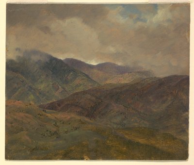 Blue Hills and Gray Clouds, Jamaica by Frederic Edwin Church