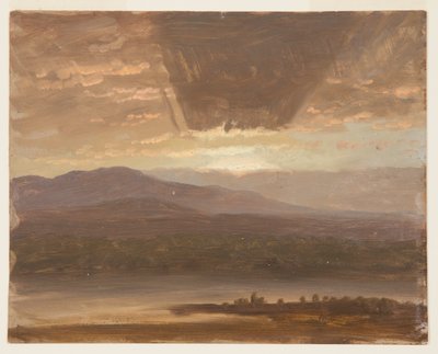 Catskills from Hudson, New York by Frederic Edwin Church