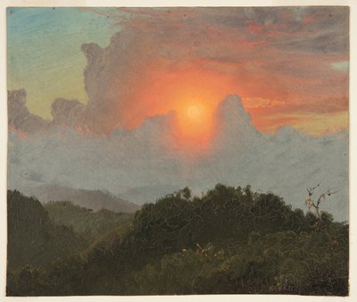 Clouds and Sunset, Jamaica by Frederic Edwin Church