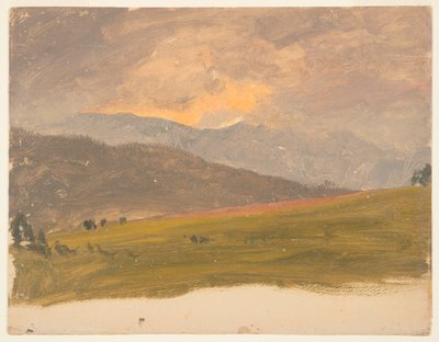 Landscape, Hudson Valley by Frederic Edwin Church