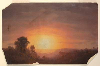 Landscape with Sunset by Frederic Edwin Church