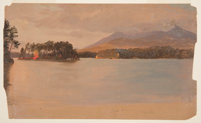 Mt. Katahdin from Togue Pond by Frederic Edwin Church