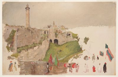 Parade Entering the City, Jaffa by Frederic Edwin Church
