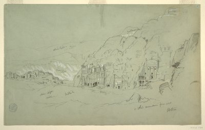 Petra from the Southwest by Frederic Edwin Church