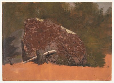 Possibly Mt. Desert, Island, Rock by Frederic Edwin Church