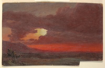 Sunset, Hudson, New York by Frederic Edwin Church