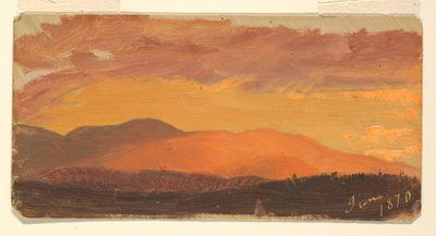 Sunset, Hudson Valley by Frederic Edwin Church