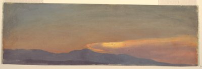 Sunset Cloud Study by Frederic Edwin Church