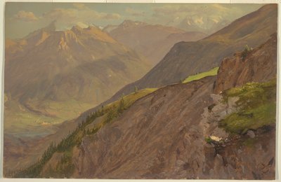 The Goell and Watzmann, near Berchtesgaden by Frederic Edwin Church