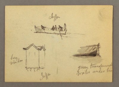 Twelve Figure Sketches, Joffa, Palestine by Frederic Edwin Church