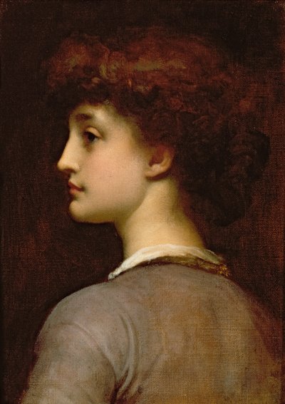 Portrait of a Young Girl by Frederic Leighton