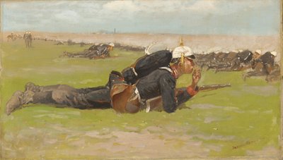 Field Drill for the Prussian Infantry by Frederic Remington