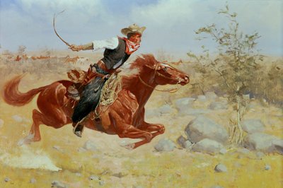 Galloping Horseman, c.1890 by Frederic Remington