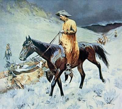 On The Trail by Frederic Remington