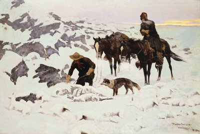 The Frozen Sheepherder by Frederic Remington