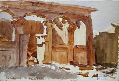 The Temple at Kalabsha by Frederick Arthur Bridgman