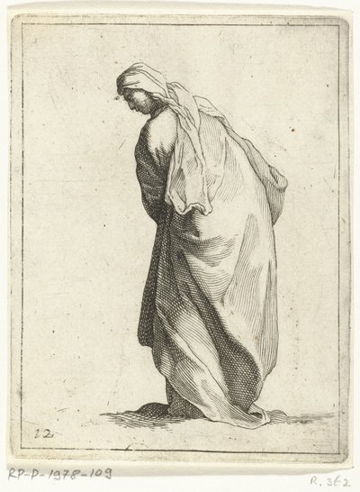 Walking Woman (15 Small Figures) by Frederick Bloemaert