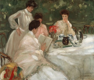 Tea in the Garden by Frederick Carl Frieseke