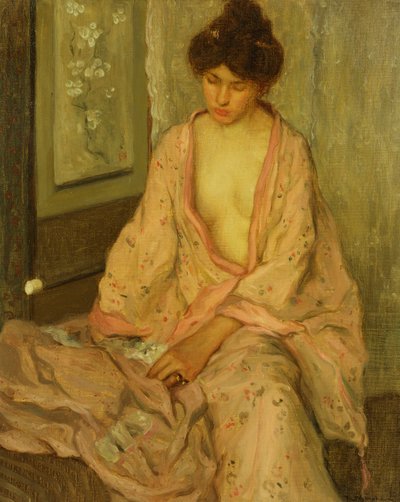 The Pink Kimono by Frederick Carl Frieseke
