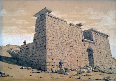 Temple, Nubia, Egypt, 1824 by Frederick Catherwood