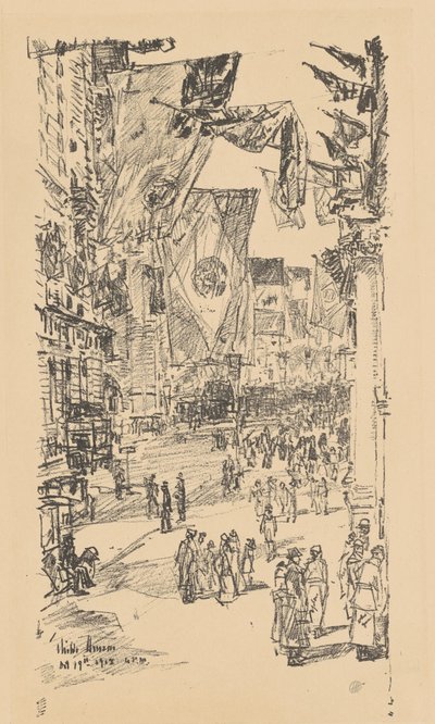 Avenue of the Allies by Frederick Childe Hassam