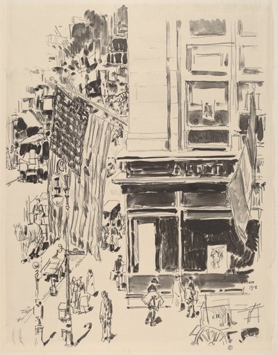 Lafayette Street, 1918 by Frederick Childe Hassam