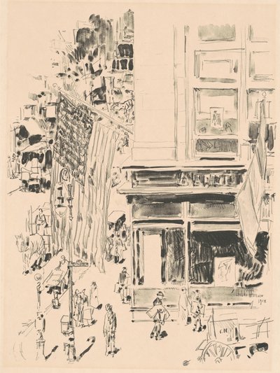 Lafayette Street, 1918 by Frederick Childe Hassam