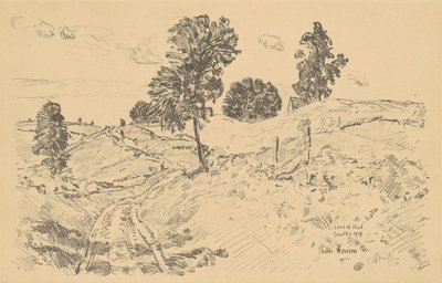 Landscape, Land of Nod, 1918 by Frederick Childe Hassam