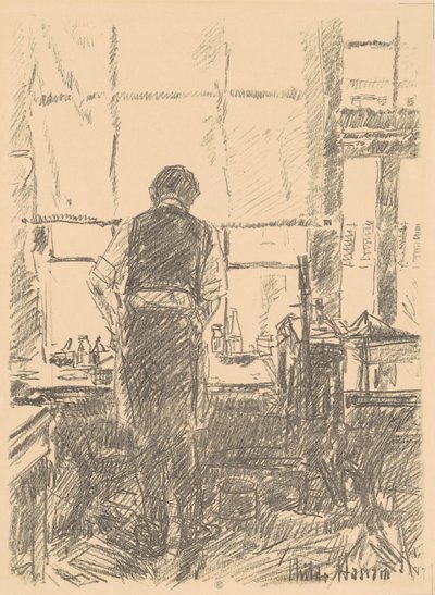 Portrait of Joseph Pennell by Frederick Childe Hassam
